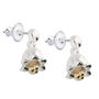 Lily Of The Valley Silver Drop Stud Earrings, thumbnail 3 of 5