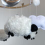 Fluffy Sheep Baby Mobile, thumbnail 2 of 3
