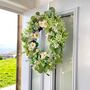 Large White Daisy And Eucalyptus Floral Wreath, thumbnail 2 of 8