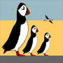 'Puffin Family' Fine Art Giclee Print, thumbnail 3 of 3