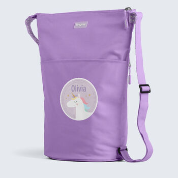 Personalised Unicorn Design Kids Swim Bag, 9 of 10