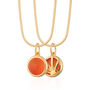 Orange Agate Healing Stone Necklace, Harmony, thumbnail 10 of 11