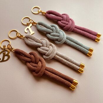 Personalised Cord Knot Keyring, 4 of 8