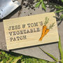 Personalised Wooden Vegetable Patch Sign, thumbnail 1 of 3