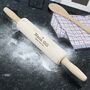 Personalised Bakers Wooden Rolling Pin, thumbnail 3 of 5