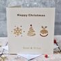 Personalised Christmas Tree Gold Foil Card, thumbnail 2 of 3