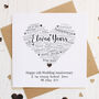 Personalised 11th Wedding Anniversary Card, thumbnail 1 of 4