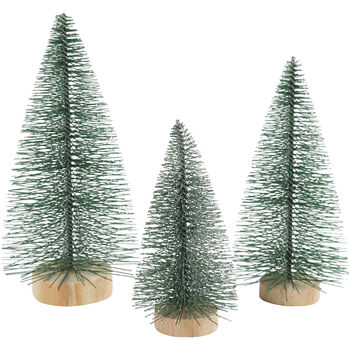 Decorative Bottle Brush Trees Green, Gold Or Silver, 8 of 12