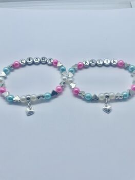 Personalised Heart Or Star Charm Bracelet, 3 of 12