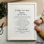 Personalised Ten Things I Love About Mummy Print, thumbnail 6 of 6