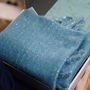 Personalised Chunky Metallic Plain Coloured Hand Felt Scarf, thumbnail 6 of 10