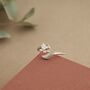 Sterling Silver Adjustable Fox Ring, thumbnail 2 of 7
