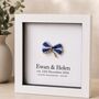 Personalised 2nd Anniversary Gift Handmade Cotton Bow, thumbnail 1 of 12