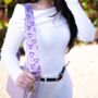 Purple Graffiti Hearts Bag Strap | Extra Long Crossbody Replacement Bag Strap, thumbnail 1 of 5