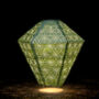 Green Diamond Moroccan Solar Lantern, thumbnail 3 of 6