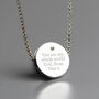 Personalised Any Message Disc Necklace, thumbnail 7 of 10