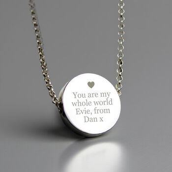Personalised Any Message Disc Necklace, 7 of 10