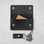 Personalised English Hide Leather Wallet With Chain, thumbnail 9 of 11