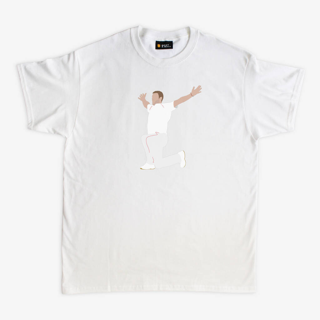 Freddie Flintoff England Cricket T Shirt By Jack's Posters
