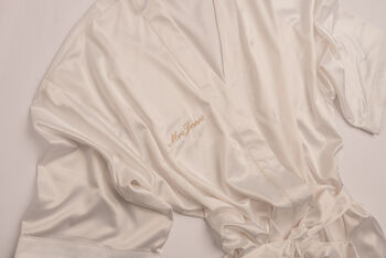 Personalised Satin Robe, 2 of 9