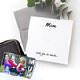 Personalised Card With Removable Metal Photo Keepsake For Mum, thumbnail 3 of 7