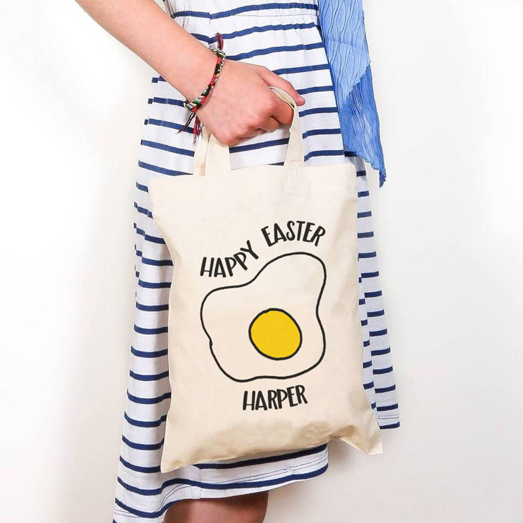 Personalised 'Fried Egg' Easter Egg Bag By So Close