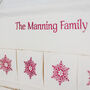 Personalised Embroidered Fabric Advent Calendar, thumbnail 6 of 10