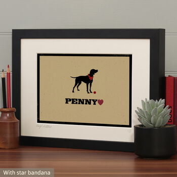 Personalised Pointer Print For One Or Two Dogs, 4 of 10