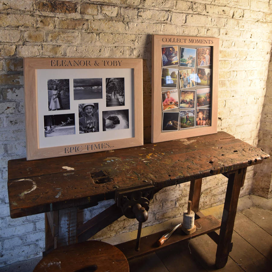 Personalised Whitewashed Oak Photo Frame By The Oak & Rope Company