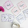 Personalised Dotty Coasters Pair, thumbnail 7 of 8