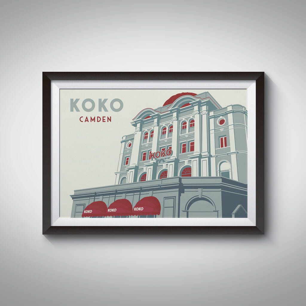 Koko Camden London Travel Poster Art Print, 1 of 6