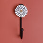 G Decor Handpainted White Pearl Bloom Coat Hook, thumbnail 3 of 4