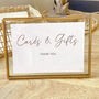 Cards And Gifts Wedding Sign A6 Wedding Print, thumbnail 1 of 4