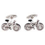 Bicycle Engravable Personalised Cufflinks And Gift Box, thumbnail 6 of 6