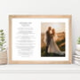 Custom Made Photo Poem Personalised Wedding Print, thumbnail 1 of 8