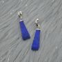 Lapis Lazuli 925 Silver Earrings, thumbnail 6 of 8