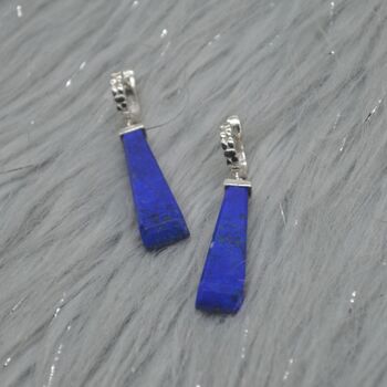 Lapis Lazuli 925 Silver Earrings, 6 of 8