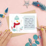 Personalised Snowman Scratch Card, thumbnail 2 of 9