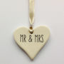 Mr And Mrs Ceramic Heart, thumbnail 4 of 5