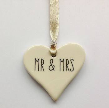 Mr And Mrs Ceramic Heart, 4 of 5