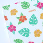 Tropical Monstera And Hibiscus Notebook, thumbnail 3 of 5