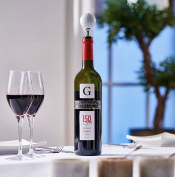 Real Golf Ball Wine Bottle Stopper, 2 of 3