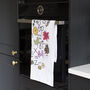 Christmas Tea Towel With Floral Design, thumbnail 6 of 9