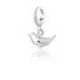 Sterling Silver Wren Bird Charm Necklace, thumbnail 4 of 8