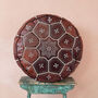 Moroccan Leather Tile Print Pouffe, thumbnail 7 of 11