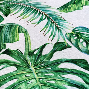 Green Tropical Leaves Cushion Cover, 2 of 7
