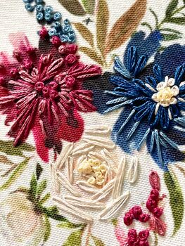 Floral Bouquet Embroidery Hoop Kit, 3 of 3