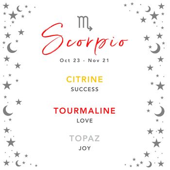 Scorpio Zodiac Crystal Bracelet Birthday Gift For Her, 7 of 7