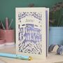 Personalised Papercut Calligraphy Birthday Card, thumbnail 1 of 6