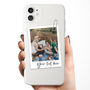 Personalised Photo Name Clear Phone Case, thumbnail 1 of 5